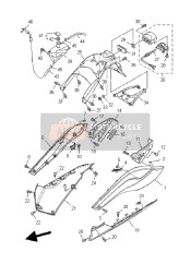 4B52174100P6, Cache Laterale, Yamaha, 0